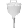 Plastic funnel with strainer and hook   - 1 ['wine funnel', ' beer funnel', ' lockable funnel for filling', ' bottle funnel', ' all-purpose funnel', ' for wine filtration', ' for beer filtration', ' brewing accessories', ' wine-making accessories']