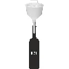 Plastic funnel with strainer and hook  - 2 ['wine funnel', ' beer funnel', ' lockable funnel for filling', ' bottle funnel', ' all-purpose funnel', ' for wine filtration', ' for beer filtration', ' brewing accessories', ' wine-making accessories']