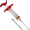 Plastic meat injector with 2 injection needles, 30 ml  - 1 ['home-made sausages', ' smoking', ' home-made products', ' home-made sausages', ' home-made pate', ' white sausage', ' sausage smoking', ' sausage', ' cold meat', ' meat', ' local specialities', ' dinner']