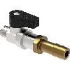 Plug connector + ball valve + stub pipe set - 3 ['accessories for distillers', ' modular distillers', ' for head', ' for reflux']