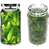 Pressing element - strainer for preserves, brine pickles and vinegar - Ø100 - 4 ['pressure for preserves', ' for pickling cucumbers', ' pickled beetroot', ' pickled cucumbers', ' pressure strainer', ' homemade vinegar', ' for pickling', ' apple cider vinegar', ' strainer for preserves']