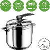 Pressure cooker 12l - 2 ['pressure pot', ' boiling in pressure cooker', ' stainless steel pot', ' induction pressure cooker', ' pressure cooker dishes']