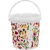 Printed food bucket 10 L with habdle and lid  - 1 ['garden bucket', ' bucket with lid', ' bucket for the garden', ' bucket with lid', ' lockable bucket', ' lockable bucket', ' printed bucket', ' for mushrooms']
