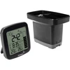 Rain gauge and electronic weather station - wireless, black  - 1 ['weather station', ' meteorological station', ' wireless weather station', ' wireless meteorological station', ' rain gauge']