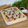 Rectangular pizza stone, made of cordierite,  38x30,5 cm - 7 ['for baking pizza', ' Italian pizza', ' for baking bread', ' for a gift', ' rectangular pizza stone', ' large pizza stone']