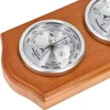 Retro weather station - honey colour with silver dials - 3 ['retro weather station', ' temperature measurement', ' pressure', ' humidity', ' comfort at home', ' stylish weather station', ' three-in-one multi-functional weather station', ' elegant weather station', ' which weather station to choose', ' traditional weather station', ' weather station with wooden housing', ' weather station in honey colour', ' gift thermometer', ' pressure gauge', ' humidity level gauge', ' hygrometer', ' accurate thermometer', ' hygrometer with thermometer', ' weather station for wall', ' what to measure room temperature with', ' retro thermometer', ' wooden weather station', ' weather station with silver dials']