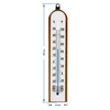 Room thermometer with white scale (-30°C to +50°C) 20cm - 2 ['indoor thermometer', ' room thermometer', ' thermometer for indoors', ' home thermometer', ' thermometer', ' wooden room thermometer', ' thermometer legible scale', ' thermometer with dual scale']