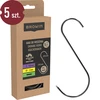 S-shaped hooks for smoking - 150 mm, Ø 3 mm, 5 pcs  - 1 ['hook for smoking', ' hook for smoking meat', ' hook for smoking processed meat', ' hook for processed meat', ' smoking hooks', ' stainless hooks', ' S-shaped smoking hooks', ' hook set', ' hooks for smoker', ' hooks for meat drying', ' hooks for cheese', ' classic hooks', ' hooks with conical tip']