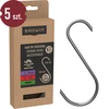 S-shaped hooks for smoking - 150 mm, Ø 5 mm, 5 pcs - 4 