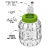 Shatterproof jar for brine pickling 3 L - 2 ['brine pickled cucumbers', ' brine pickled cauliflowers', ' brine pickled beets', ' beet leaven', ' plastic jar', ' PET jar', ' homemade brine pickles', ' 3L jar']
