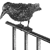 Sitting raven, bird repeller, natural size - 3 ['artificial bird', ' artificial raven', ' decorative figure', ' environmentally friendly repeller', ' pigeon repeller', ' environmentally friendly repeller', ' safe repeller']