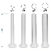 Spare funnels for Browin stuffers, 4 pcs - 4 ['funnels for stuffers', ' spare funnels for stuffers', ' funnels for vertical stuffers', ' funnels for horizontal stuffers', ' funnels for stuffing', ' funnels for meat processing', ' home meat processing', ' funnels for meat processing with different diameters', ' stuffer accessories']