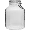Square jar with hermetic closure- 4 L  - 1 ['clip-on jar', ' airtight jar', ' vinegar jar', ' tincture jar', ' storage jar']