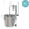 Stainless steel 18 L distiller - 8 ['distillation kit', ' modular distiller', ' decanter', ' cooler', ' how to distill', ' 18 L distiller', ' pot still']