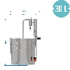 Stainless steel 30 L distiller - 8 ['distillation kit', ' modular distiller', ' decanter', ' cooler', ' how to distill', ' 18 L distiller', ' pot still']