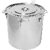 Stainless steel fermenter 161 L - 3 ['fermentation container', ' home-made wine', ' home-made beer', ' winemaking', ' brewing']