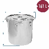 Stainless steel fermenter 161 L - 6 ['fermentation container', ' home-made wine', ' home-made beer', ' winemaking', ' brewing']