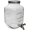 Tap - plastic, silver, gasket with a nut - 2 ['plastic tap', ' tap for bottle', ' bottle taps', ' bottle dispenser', ' dispensers for bottles']