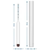 The alcoholometer, recision, glass - 6 ['alcohol meter', ' hydrometer for measuring alcohol', ' alcohol indicator', ' for distillates', ' for vodka']