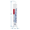Thermometer for refrigerators and freezers (-40°C to +40°C) 15cm - 3 ['fridge thermometer', ' freezer thermometer', ' mercury-free thermometer', ' kitchen thermometer', ' fridge thermometers', ' freezer thermometers', ' hanging thermometer']