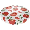 Tomato-patterned Ø66/4 lids -  10 pcs - 2 ['white lid', ' colourful tomato pattern', ' pasteurisation', ' process control', ' storage', ' Tomatoes size Ø66', ' larder decoration', ' lids for pasteurisation', ' vegetable lids', ' tomato lids']