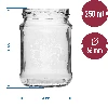 Twist off jar, 250 ml, with “Home made” print and Ø66/4 lid - 3 pcs. - 6 ['printed jars', ' decorative jars', ' jars with screw caps', ' preserving jars', ' elegant jars', ' jam jars', ' printed jar', ' graphic jar', ' preserving jars', ' pantry jars', ' set of jars', ' jars with screw caps']