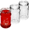 Twist off jar, 300 ml, with “Fruit” print and Ø66/4 lid - 3 pcs. - 3 ['printed jars', ' decorative jars', ' jars with screw caps', ' preserving jars', ' elegant jars', ' jam jars', ' printed jar', ' graphic jar', ' preserving jars', ' pantry jars', ' TO jar', ' twist-off jar']
