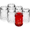 Twist off jar, 300 ml, with “Fruit” print and Ø66/4 lid - 6 pcs. - 3 ['printed jars', ' decorative jars', ' jars with screw caps', ' preserving jars', ' elegant jars', ' jam jars', ' printed jar', ' graphic jar', ' preserving jars', ' pantry jars', ' TO jar', ' twist-off jar']