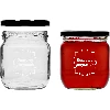 Twist off jar, 425 ml, with “Domowy przysmak” print and lid, 3 pcs - 4 ['printed jars', ' decorative jars', ' jars with screw caps', ' preserving jars', ' elegant jars', ' jam jars', ' printed jars', ' graphic jars', ' preserving jars', ' pantry jars']