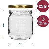 Twist off jar, 425 ml, with “Home made” print and lid, 3 pcs - 6 ['Printed jars', ' decorative jars', ' jars with screw caps', ' preserving jars', ' elegant jars', ' jam jars', ' printed jars', ' graphic jars', ' preserving jars', ' pantry jars']