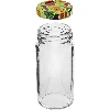 Twist-off jar 90 ml with coloured cap fi43 - 6 pcs. - 3 ['preserving jars', ' jars with screw caps', ' for preserves', ' for jam', ' for spices']