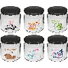 Twist-off jar for children, 212 ml, with print and lid, 6 pcs  - 1 ['jars with print', ' decorative jars', ' jars with lids', ' jars for preserves', ' elegant jars', ' jars for jams', ' jar with print', ' jar with graphics', ' preserve jars', ' jars for larder', ' 212 mL jar', ' jars for storage', ' jars for yoghurt', ' yoghurt jars', ' jars for children', ' jar for children', ' children’s jar']
