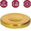 Twist off lid Ø82/6 , gold - 10 pcs. - 2 ['cap', ' screw-on cap', ' jars']