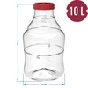 Unbreakable Demijohn - 10 L with braces - 6 ['demijohns', ' shatterproof demijohns', ' 10l demijohns', ' beer container', ' beer demijohns', ' fermenter', ' fermentable', ' unbreakable demijohns', ' wide mouth demijohns', ' balloon holder']