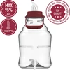 Unbreakable Demijohn - 10 L with braces - 4 ['shatterproof demijohn', ' PET demijohn', ' lightweight demijohn', ' demijohn for wine', ' demijohn with tap', ' demijohn with small tap', ' demijohn for winemaking', ' demijohn with discharge tap', ' plastic demijohn', ' demijohn for fermenting', ' demijohn 10L']