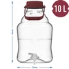 Unbreakable Demijohn - 10 L with braces - 13 ['shatterproof demijohn', ' PET demijohn', ' lightweight demijohn', ' demijohn for wine', ' demijohn with tap', ' demijohn with small tap', ' demijohn for winemaking', ' demijohn with discharge tap', ' plastic demijohn', ' demijohn for fermenting', ' demijohn 10L']