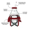 Unbreakable Demijohn - 10 L with braces - 5 ['demijohns', ' shatterproof demijohns', ' 10l demijohns', ' beer container', ' beer demijohns', ' fermenter', ' fermentable', ' unbreakable demijohns', ' wide mouth demijohns', ' balloon holder']