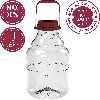 Unbreakable Demijohn - 10 L with handle - 6 ['demijohns', ' shatterproof demijohns', ' 10l demijohns', ' beer container', ' beer demijohns', ' fermenter', ' fermentable', ' unbreakable demijohns', ' wide mouth demijohns', ' balloon holder']
