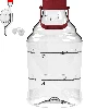 Unbreakable Demijohn - 15 L with handle - 2 ['demijohns', ' shatterproof demijohns', ' 15 l demijohns', ' beer container', ' beer demijohns', ' fermenter', ' fermentable', ' unbreakable demijohns', ' wide mouth demijohns', ' balloon holder']