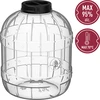 Unbreakable, multifunctional jar with black cap, 12 L - 4 ['preserving jars', ' pickle jar', ' cucumber jar', ' liqueur jar', ' 12 l jar', ' certified jar', ' unbreakable jar', ' multi-purpose jar', ' multi-purpose jar', ' preserving jar', ' plastic jar', ' plastic jar']