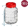 Universal 10 L jar - 6 ['wine jar', ' preserve jar', ' jar for wine', ' large glass jar', ' for liqueur']
