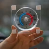 Universal, self-adhesive transparent thermometer (-50°C to +50°C) - 4 ['universal thermometer', ' self-adhesive thermometer', ' thermometer for indoors', ' home thermometer', ' thermometer', ' room thermometer', ' thermometer legible scale', ' plastic thermometer', ' thermometer fixed to a glass pane']