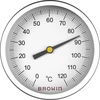 Universal thermometer (0°C to +120°C) 5cm - 2 ['smokehouse thermometer', ' airtight thermometer', ' distillation thermometer']