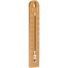 Universal-Thermometer, light brown (-30°C to +50°C) 17cm - 2 ['thermometer', ' universal thermometer', ' plastic thermometer', ' thermometer with legible scale', ' thermometer with dual scale', ' thermometer for rooms with high humidity']