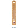 Universal-Thermometer, light brown (-30°C to +50°C) 17cm - 4 ['thermometer', ' universal thermometer', ' plastic thermometer', ' thermometer with legible scale', ' thermometer with dual scale', ' thermometer for rooms with high humidity']