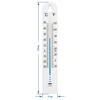 Universal-Thermometer, white (-30°C to +50°C) 17cm - 2 ['thermometer', ' universal thermometer', ' plastic thermometer', ' thermometer with legible scale', ' thermometer with dual scale', ' thermometer for rooms with high humidity']