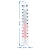 Universal thermometer, white (-40°C to +50°C) 40cm - 2 ['thermometer', ' universal thermometer', ' plastic thermometer', ' thermometer with easy-to-read scale', ' thermometer with dual scale', ' thermometer for rooms with high humidity']