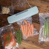 Vacuum sealer - versatile, pistachio colour - 16 ['vacuum packing', ' vacuum sealers', ' food storage', ' textured bags', ' bag sealing', ' vacuum packer', ' vacuum sealer', ' for food packing', ' vacuum packing set', ' vacuum sealer film', ' for meat', ' for fish', ' for cheese', ' how to extend the shelf life of food', ' food storage at home', ' gift', ' kitchen equipment', ' practical kitchen accessories', ' efficient vacuum sealer', ' sage colour', ' pistachio colour']