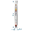 Vinometer (sugar meter) with thermometer in a plastic test tube - 3 