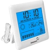Weather station – electronic, backlit, probe, white  - 1 ['weather station with probe', ' thermometer-hygrometer', ' multifunctional weather station', ' for temperature measurement', ' with clock', ' backlit display', ' min-max memory', ' humidity measurement', ' browin', ' weather station']